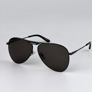 NEW Balenciaga BB0244S 001 Gray Pilot Unisex Sunglasses BB 0244S